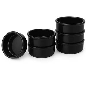 lot 19312 image: Areste Mexican Clay Cookware Set of 6 �� Full Black Terracotta Pots, Bowls, Plates & Serving Dishes �� Spanish Earthenware for Baking, Yogurt, Kheer, Meat, Vegetables �� Cazuelas Mexicana