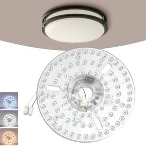lot 20091 image: AUPRUN 8.7 Ceiling Fan Led Light Replacement 36W 3CCT, Easy Magnetic Mount