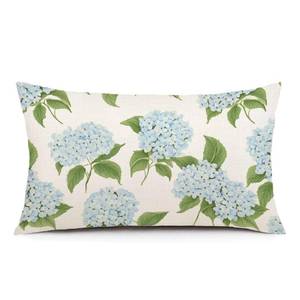 lot 20149 image: AOFANGGO Spring Pillow Cover 12x20 Inch Blue Green Hydrangea Throw Pillow Cover Seasonal Floral Pillowcase Flowers Decorations for Living Room Outdoor Farmhouse Cushion Case