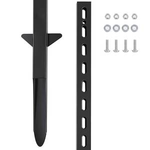 lot 20197 image: 6 Aluminum Yard Sign Stake - Lightweight Adjustable Post Holder