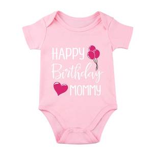 lot 20213 image: SproutJoy Happy Birthday Mommy Baby Bodysuit Happy Birthday Mommy Baby Outfit 6M