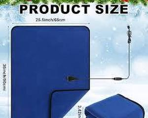 lot 20171 image: Tuanse 16 x 16 Inches Car Electrical Blanket Emergency Kit Royal Blue