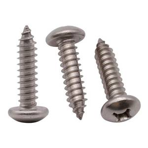 lot 2067 image: #14 x 34in (30 Pack) Stainless Steel Phillips Pan Head Wood Screws, Stainless Steel 304 (18-8), Pan Head Sheet Metal Screws Self Tapping for Wood