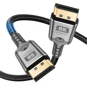 lot 2079 image: Critin 8K DisplayPort Cable 1.4, 3.3FT DP Cord (VESA Certified, 8K60Hz, 4K144Hz), 32.4Gbps High Speed Display Port Cable for Gaming Monitor, HDRFreeSyncG-Sync, Braided and Gold-Plated (DP to DP)