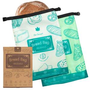 lot 2135 image: Bread Bags for Homemade and Sourdough Bread Loaf, 2 Pack