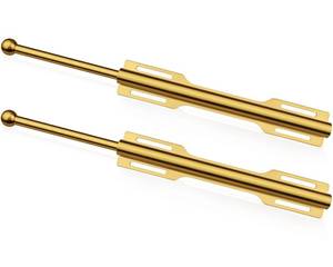 lot 3065 image: FIRJOY 12in Valet Rod for Closet Pull Out (2 Pack, Brushed Gold)
