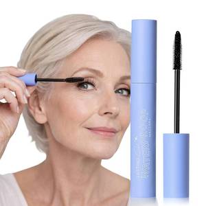 lot 4153 image: Tubing Mascara Cosmetics Natural Lengthening Volumizing Eye Makeup, Waterproof and Smudge-Proof - Black