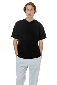 lot 4161 image: The 1801-6.5oz Garment Dye Crew Neck T-Shirt, Durable USA Cotton Black 2XL