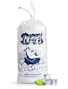 lot 4167 image: FireKylin Ice Bags 8lb with Drawstring,50 Pack Plastic Ice Bags for Ice Storage