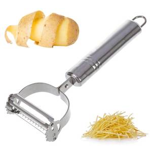 lot 4228 image: Vegetable Peeler, Multifunction Potato Peelers Stainless Steel Julienne Peeler for Carrots Potatoes Cucumber Squash Melons Fruit