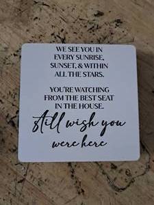 lot 4239 image: Printed Sentiment Sign Plaque
