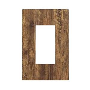 lot 4247 image: Outlet Covers Rustic Wood Grain Country Vintage Wooden Board 1 Gang Single Rocker Light Switch Cover Plate Decorative GFCI Wallplates Socket Cover Electrical Switch Plate Covers for Farmhouse Home