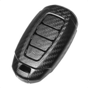 lot 4263 image: TANGSEN Smart Key Fob Case Compatible with Hyundai Accent Azera Elantra GT Grandeur I30 IG IX35 Kona Palisade Santa Fe Solaris 4 Button Keyless Entry Remote Personalized Cover Plastic Carbon Fiber