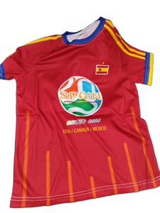 lot 6006 image: Spain United 2026 Soccer Jersey Youth XS Red size XS