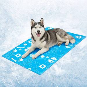 lot 6030 image: Ownpets Dog Cooling Mat for Dogs and Cats, XX-Large 47inx 32in Instant Cooling Pet Pad, Thickened Portable Water-Filled Summer Relief Mat, Leakproof Oxford Fabric Cool Pad for Crate, Floor, Car, Outdoor