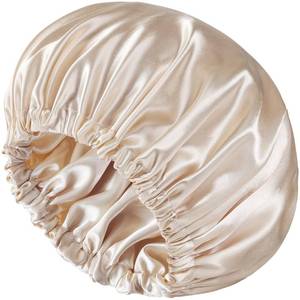 lot 6099 image: Luyfrsuu Satin Bonnet Double Layer Silk Bonnet for Sleeping Women for Natural Curly