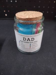 lot 6102 image: God Gifts Bible Verse Jar Color Coded for Fatherfts Day