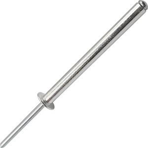 lot 6122 image: 40pcs Aluminum Long Blind Rivets,Long Split Rivets, Pack of 40 (Silver) (316inx1-4964in(M4.8x45mm))