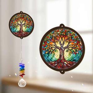 lot 6131 image: GIFTELIX Memorial Suncatcher - Tree of Life Ornament - Sympathy Gift for Loss of Loved One - Remembrance Funeral Keepsake for Women Friends Sisters Lovers Couple - Christmas Birthday Gifts