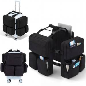 lot 10374 image: Sadnyy over Luggage Organizer for Suitcase, Three Sides Portable Luggage Organizer with 16ftft Laptop Sleeve, Adjustable Straps