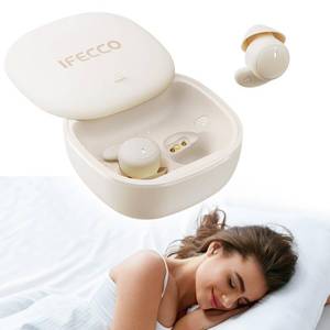lot 10400 image: IFECCO Invisible Sleep Earbuds Bluetooth 6.0 - Wireless Sleep Headphones for Side Sleepers,Comfortable Noise Blocking,IPX6 Waterproof Wireless Earbuds for Sleeping Sports Workouts Travel
