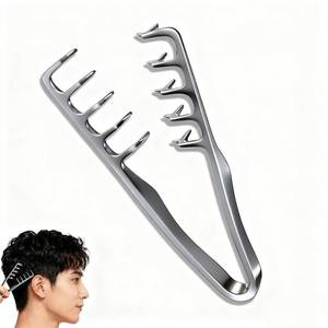 lot 10475 image: Texture Comb, Volumizing Wide-Tooth Hair Styling Comb, Foundation Capacity Apparatus Maximum Lift Roots Volume Tool, Bangs Seam Grooming Accessory for Women Men (Grey)