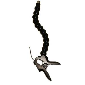 lot 12033 image: Table Mic Clamp Grip with 58in-27 Thread Gooseneck Extension Mount Holder for Microphones - Work for any Music Stand, Microphone Stand and Tripods