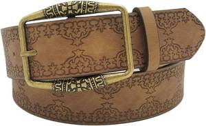 lot 12059 image: EMMIOL Cool Y2K Belt Women Black bb Belt Silver Buckle Oval D Ring Star Belts Trendy Streetwear Punk for Jeans