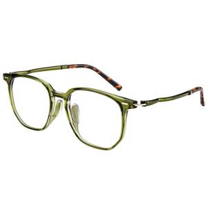 lot 12064 image: Dollger Blue Light Blocking Glasses for Women - Oversized Square Frame Computer Eyewear, Anti Eye Strain, LightweightTransparent dark green