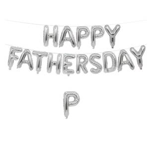 lot 12104 image: Happy Motherfts and Fatherfts Day Celebration Balloon Set - Durable 16in Aluminum Foil Letter Balloons, Perfect for Party Decorations and Family Events (Rose Gold and Silver)