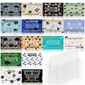 lot 12121 image: Gueevin 16 Sets Funny Graduation Money Holder Cards 2026 Bulk Bruh Graduation Money Cards for Cash Gift Class of 2026 Gift for Senior College High School Congrats Grad Party Favor Celebration (Various)