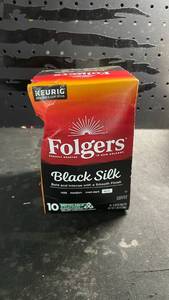lot 12148 image: Folgers Black Silk K-Cup Coffee Pods 10 Count