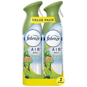 lot 12165 image: Febreze Air Freshener Spray  Odor-Fighting Room Spray  Gain Original  8.8oz  2 Count