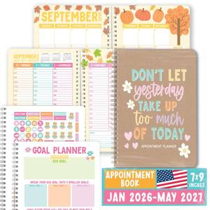 lot 12168 image: Hourly Appointment Book 2026-2026 Appointment Book Planner, Appt Notebook 2026 DailyHourly Planner, Academic Planners 2026-2027 with Hourly, Scheduling Notebook for Business, Home and Salon