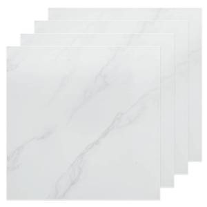 lot 19338 image: AKOLAFE 40 Sheet Vinyl Flooring 12x12 Inch Peel and Stick Floor Tile Waterproof White Marble Vinyl Floor Tiles Clearance Self Adhesive Floor Tiles Sticky Laminate Flooring Stick on Bathroom Kitchen RV