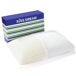 lot 19339 image: Kiss Dream 100percent Natural Talalay Latex Pillow Sleeping Bed Pillows, Extra Soft Luxury Standard Pillow, Perfectly Aligns for SideBack Pain, Stomach, Neck, Pressure Relief, Removable Cotton Cover
