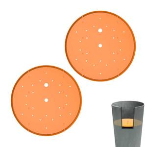 lot 20223 image: Furniok 2-Pack Round Planter Insert - Plant Pot Insert with Drainage Holes, Use Less Potting Soil, Planter Accessories for Indoor and Outdoor Use (14 inch)