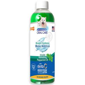lot 20285 image: Nylabone Advanced Oral Care Pet Dental Water Additive, Liquid Tartar Remover and Breath Freshener for Dogs, Dog Teeth-Cleaning, Peppermint Flavor, 16 oz.