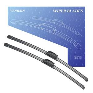 lot 20288 image: VENRAIN Wiper Blades, OEM Quality, Premium All-Season PTFE Rubber, Quiet and Streak-Free, J-Hook, Automotive Replacement Windshield Wiper Blades (22in22in Pair for Front Windshield) 