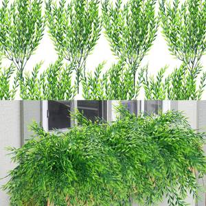 lot 20349 image: summer flower 8pack Fake Plants Weeping Willow Set Artificial Greenery Sterms Hanging Ivy Vine Plant Faux Garland Leaves UV Resistant for Outdoor Porch Party Garden Indoor Home Office Decoration