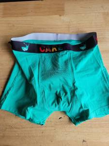 lot 20394 image: Boxer Briefs Underwear Turquoise with Waterproof Padding Large 6 Pack