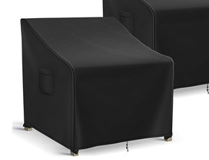 lot 2156 image: Richwon black patio furniture cover approximately 37Dx30 HD inches black