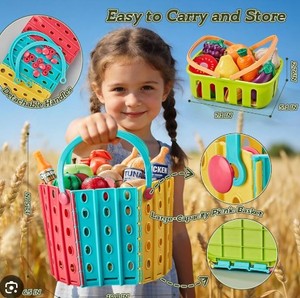 lot 2172 image: Play food picnic fun anytime where pretend play multiple food choices in bags