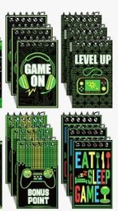 lot 6000 image: WSTNBLA 24 Sets Video Game Pada with Pens (party favors)