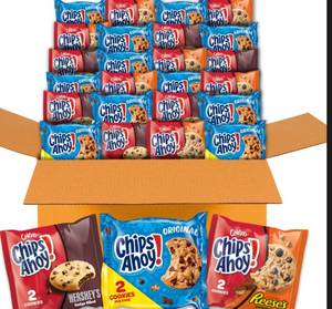 lot 19346 image: EPK 2ct Chips Ahoy Variety Pack 50ct Assorted Snack Pack