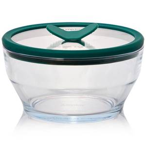 lot 1898 image: Anyday 4-Cup Glass Food Storage with Glass Lid, Round Deep Dish  Plastic-Free Meal Prep & Microwave Cookware  Stackable Airtight Storage Container with Vented Lid for Microwave-Safe Reheating