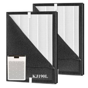 lot 1903 image: 2 Pack KJ190L Replacement Filter,Only Compatible with MOOKA KJ190L Air Purifier for Home Large Room,Washable HEPA filter for living rooms, bedrooms and Pet-raising family