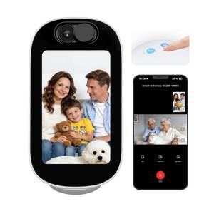 lot 2243 image: Indoor Security Camera with 4 Screen, 4MP BabyElderly Monitor with AI Conversation & Two-Way Talk Video, Baby Crying, Human and Pet Detection, 355°Pan, 5G2.4G WiFi, Motion Tracking, Smart Home