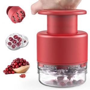 lot 2251 image: Cherry Pitter - Makmzoon Multi Cherries Corer Stainless Steel Pitter Tool Making Cherry Jam - 7 Cherries