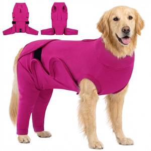 lot 2257 image: KOESON Adjustable Dog Recovery Suit for Rear Legs with Durable Hook & Loop Straps, Soft Surgery Recovery Suit for Large Dogs Spay Neuter, Dog Back Leg Sleeve to Stop Licking Wounds